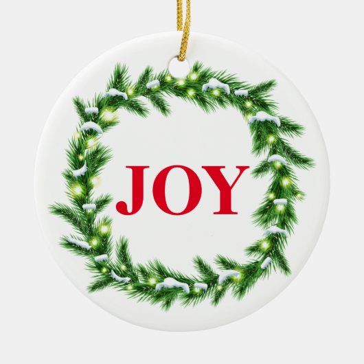 kerstboomversiering keramisch ornament (Voorkant)