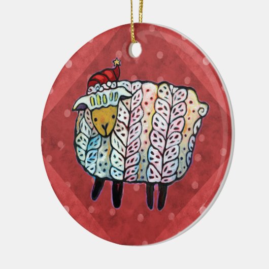 kerstboomversiering keramisch ornament (Links)