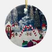 kerstboomversiering keramisch ornament (Voorkant)