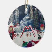 kerstboomversiering keramisch ornament (Links)