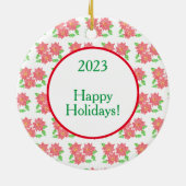 kerstboomversiering keramisch ornament (Achterkant)