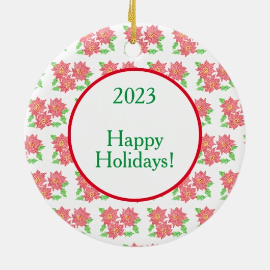 kerstboomversiering keramisch ornament (Achterkant)