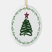 kerstboomversiering keramisch ornament (Rechts)