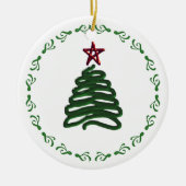 kerstboomversiering keramisch ornament (Voorkant)