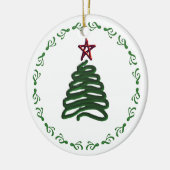 kerstboomversiering keramisch ornament (Links)