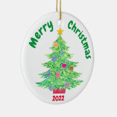 kerstboomversiering keramisch ornament (Rechts)