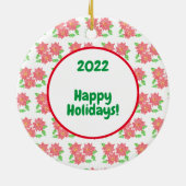 kerstboomversiering keramisch ornament (Achterkant)