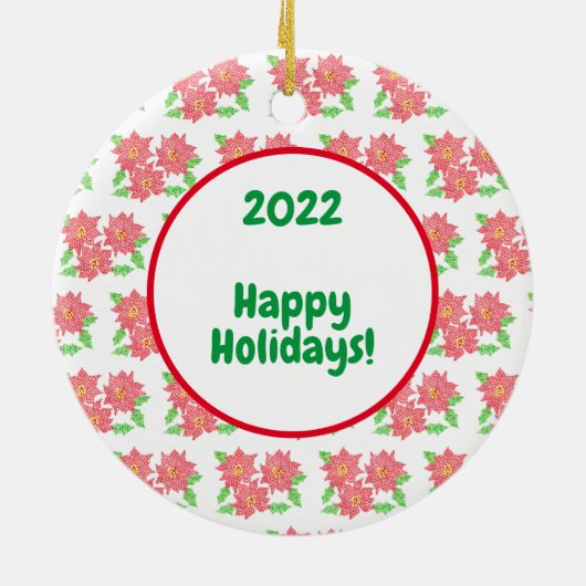 kerstboomversiering keramisch ornament (Achterkant)