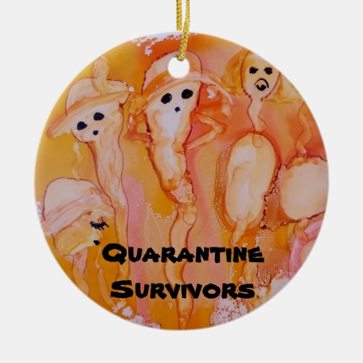 kerstboomversiering keramisch ornament (Voorkant)