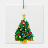 kerstboomversiering keramisch ornament (Achterkant)