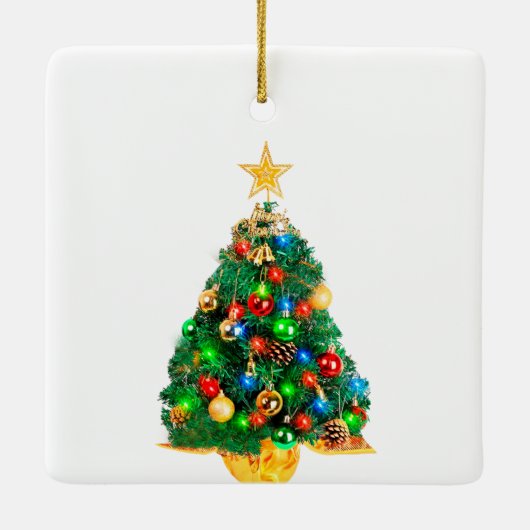 kerstboomversiering keramisch ornament (Achterkant)