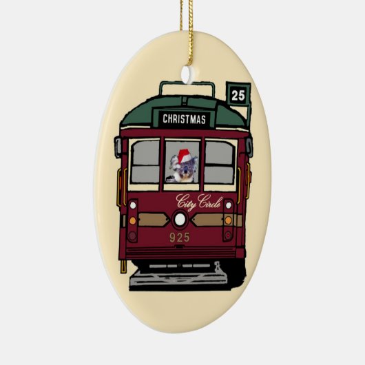 kerstboomversiering keramisch ornament (Rechts)