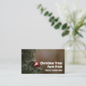 Kerstboomversiering, Kerstboomverkoop Visitekaartje (Staand voorkant)