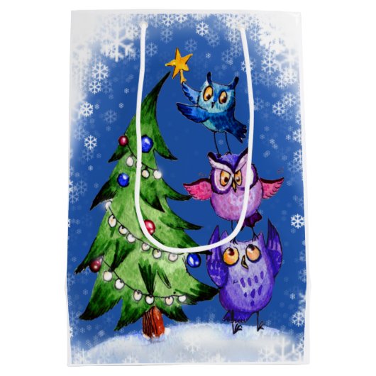 kerstboomversiering medium cadeauzakje (Achterkant)