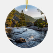 Kerstboomversiering meer Tahoe Keramisch Ornament (Voorkant)