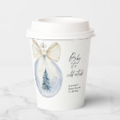 Kerstboomversiering met Baby shower van de boog Papieren Bekers (Achterkant)