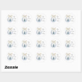 Kerstboomversiering met Baby shower van de boog Ronde Sticker (Vel)