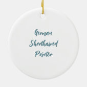kerstboomversiering met de Duitse Shorthaired Poin Keramisch Ornament (Achterkant)
