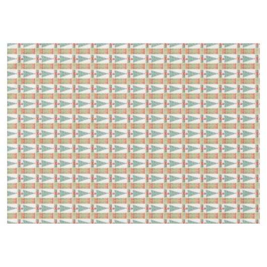 kerstboomversiering met goudbellen voor rode bogen tafelkleed (Voorkant (Horizontaal))