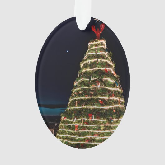 kerstboomversiering met lasterval ornament (achterkant)