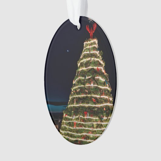 kerstboomversiering met lasterval ornament (voorkant)