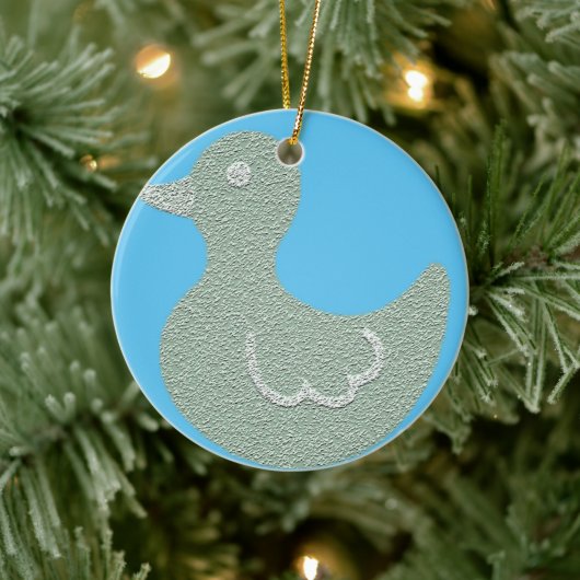 Kerstboomversiering met zoete Duck Keramisch Ornament (Boom)