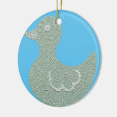 Kerstboomversiering met zoete Duck Keramisch Ornament (Links)