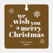 Kerstboomversiering Metalen Ornament (Voorkant)