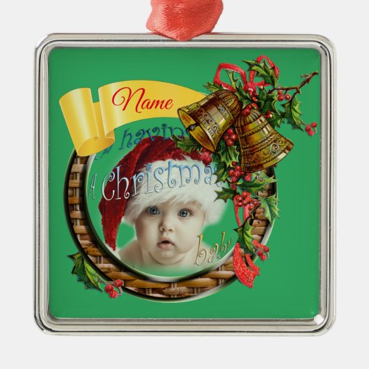 kerstboomversiering metalen ornament (Voorkant)