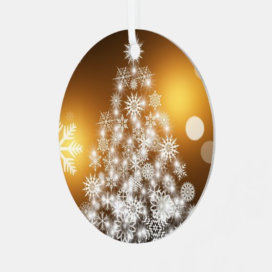 kerstboomversiering metalen ornament (Voorkant links)