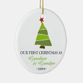 Kerstboomversiering Oma en Oma Keramisch Ornament (Rechts)