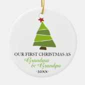 Kerstboomversiering Oma en Oma Keramisch Ornament (Voorkant)