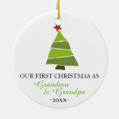 Kerstboomversiering Oma en Oma Keramisch Ornament (Achterkant)