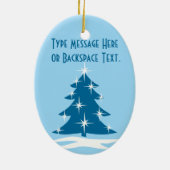 kerstboomversiering op maat keramisch ornament (Achterkant)