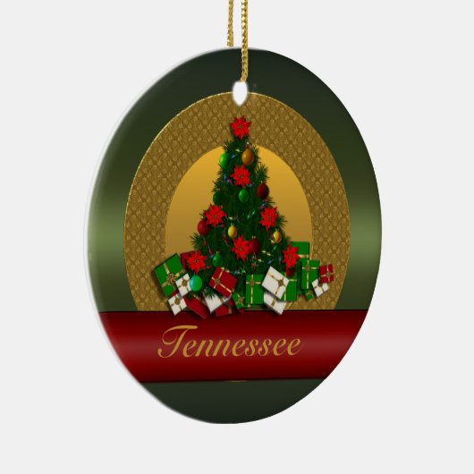 kerstboomversiering Tennessee Keramisch Ornament (Rechts)