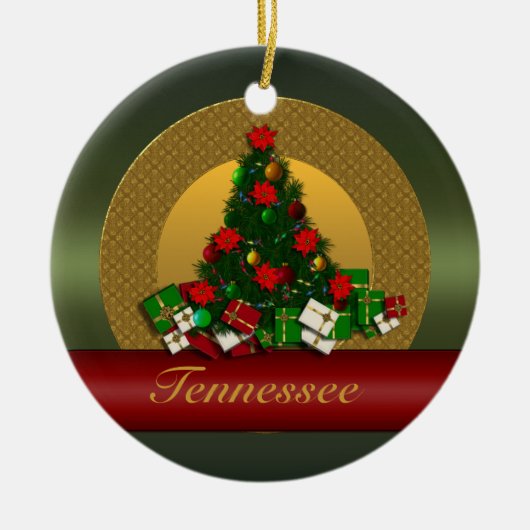 kerstboomversiering Tennessee Keramisch Ornament (Voorkant)