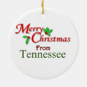 kerstboomversiering Tennessee Keramisch Ornament (Achterkant)