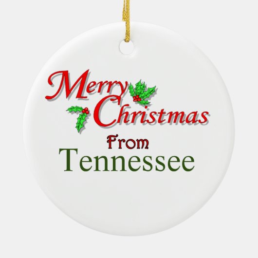 kerstboomversiering Tennessee Keramisch Ornament (Achterkant)