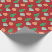  kerstboomversiering Vakdag Rood Cadeaupapier (Hoek)