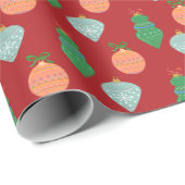 kerstboomversiering Vakdag Rood Cadeaupapier (Rol Hoek)