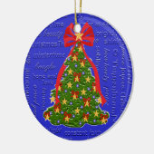 kerstboomversiering van Tannenbaum Lyrics Keramisch Ornament (Links)