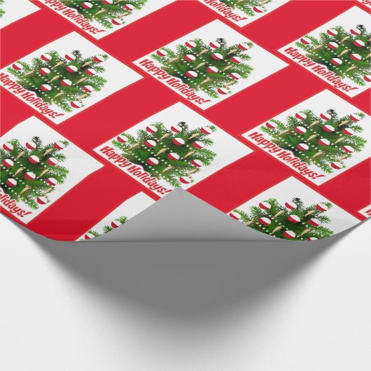 kerstboomversiering Vist Cadeaupapier (Hoek)