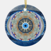 kerstboomversiering voor de bescherming van "boze  keramisch ornament (Voorkant)