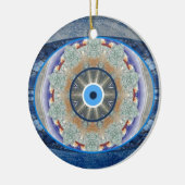 kerstboomversiering voor de bescherming van "boze  keramisch ornament (Links)