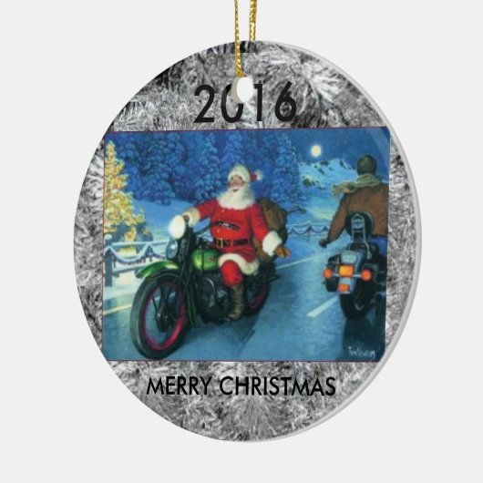 kerstboomversiering voor Kerstmis met kerstmis Keramisch Ornament (Links)