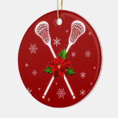 kerstboomversiering voor lacrosse kerstbomen keramisch ornament (Links)