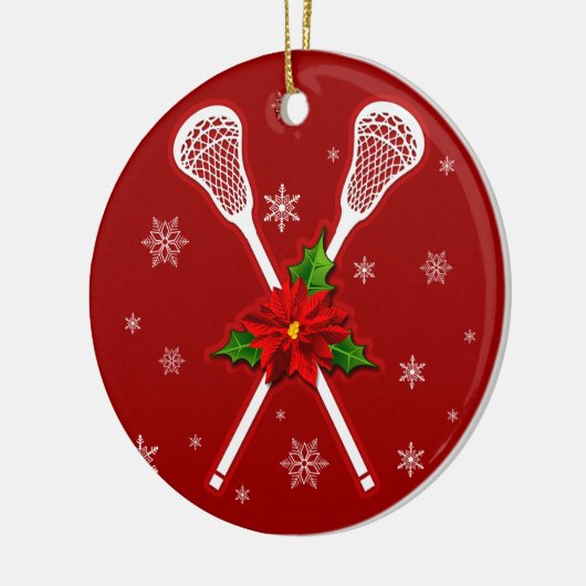 kerstboomversiering voor lacrosse kerstbomen keramisch ornament (Links)