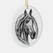  kerstboomversiering voor paarden en Hoefijzers Keramisch Ornament (Rechts)