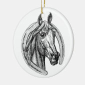  kerstboomversiering voor paarden en Hoefijzers Keramisch Ornament (Links)