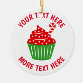 kerstboomversiering voor snoepsnoepkoeken keramisch ornament (Voorkant)